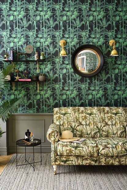 Mind the Gap Palmera Cubana Dark behang