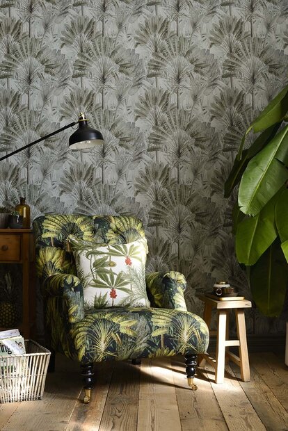  Mind the Gap Traveller&#039;s Palm Neutral behang