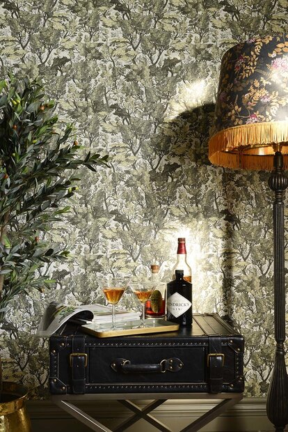 Mind the Gap Tree Foliage Behang