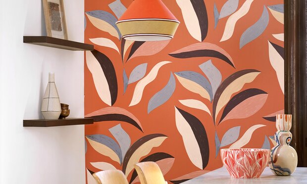 Elitis Nid d&#039;oiseau Behang&nbsp;Flower Power behang collectie TP 300 03