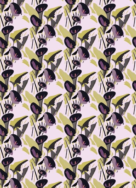 Elitis Arum Behang&nbsp;Flower Power behang collectie TP_304_01