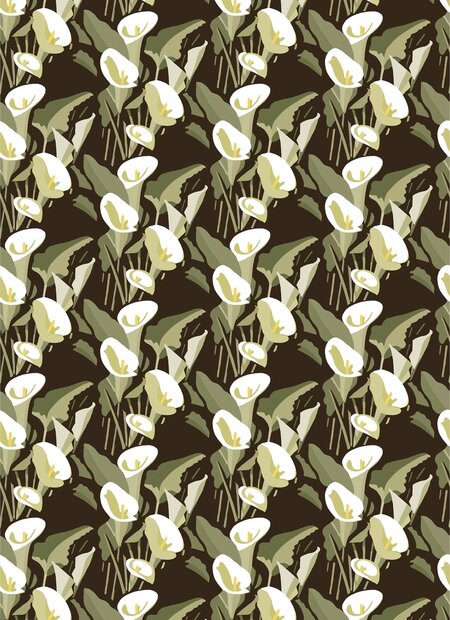 Elitis Arum Behang&nbsp;Flower Power behang collectie TP_304_03