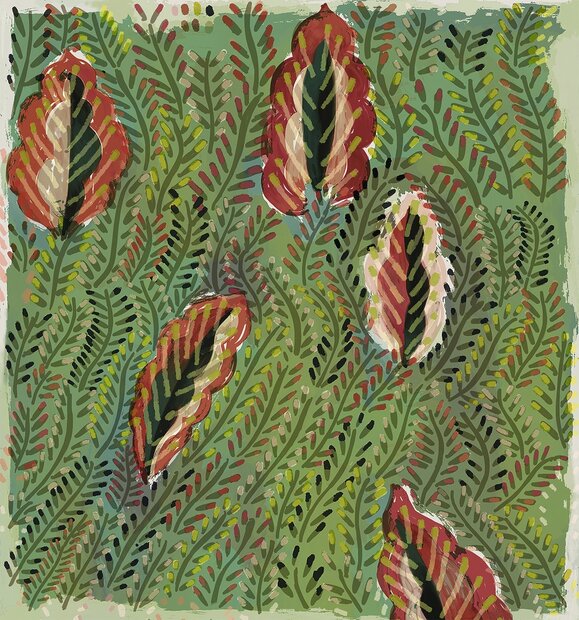 Elitis Maquis Behang&nbsp;Flower Power behang collectie