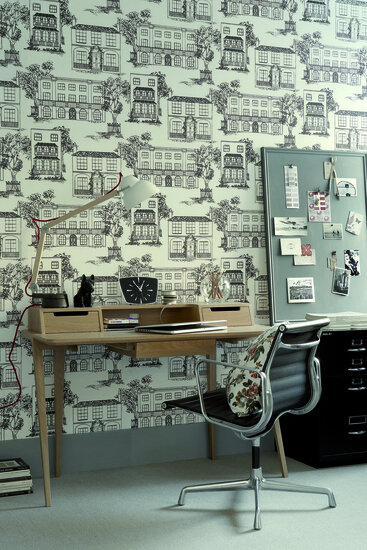 Little Greene Hampstead behang - Yellow Apple