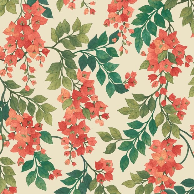 Cole and Son Bougainvillea Behang 117/6016