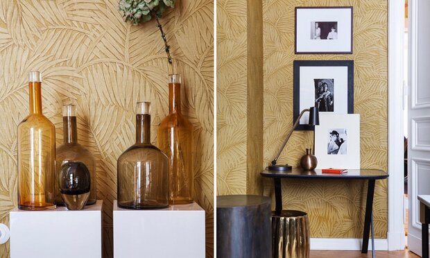 Arte Sabal behang goud palmen 75205