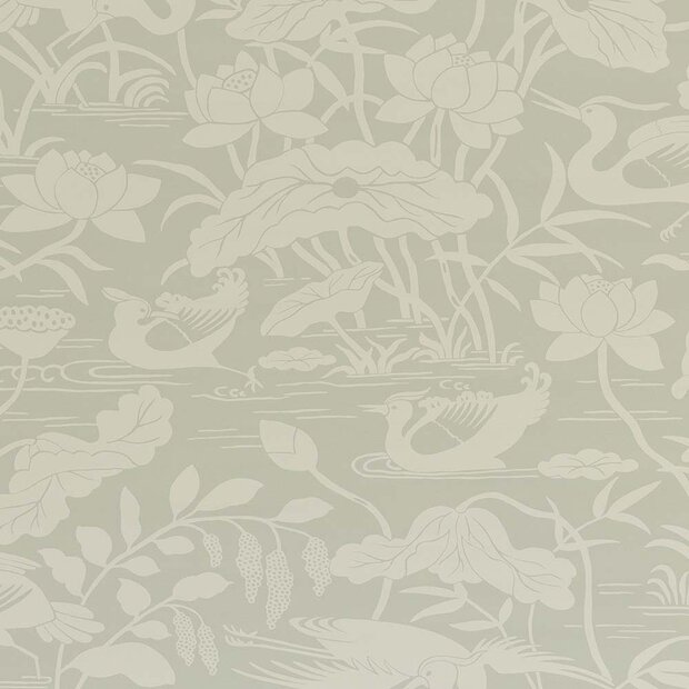 GP &amp; J Baker Heron &amp; Lotus Flower Behang Signature Wallpapers 2 BW45089/3