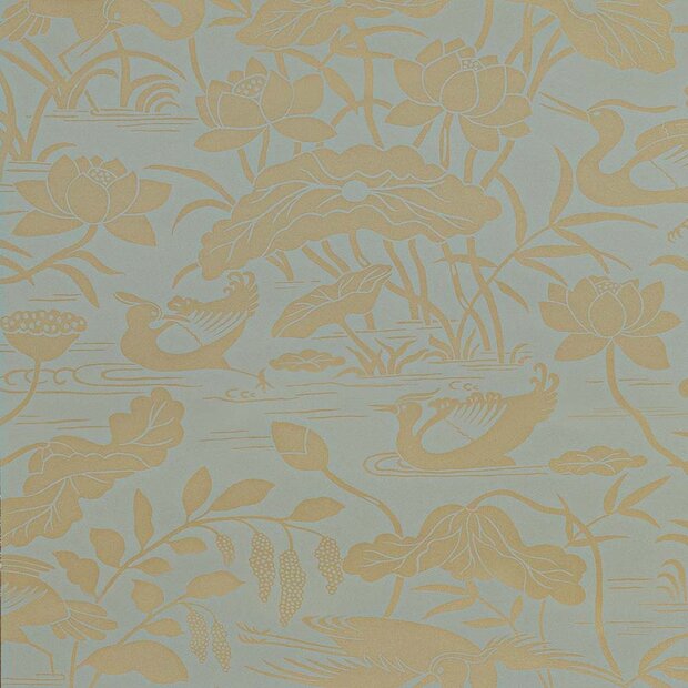 GP &amp; J Baker Heron &amp; Lotus Flower Behang Signature Wallpapers 2 BW45089/5