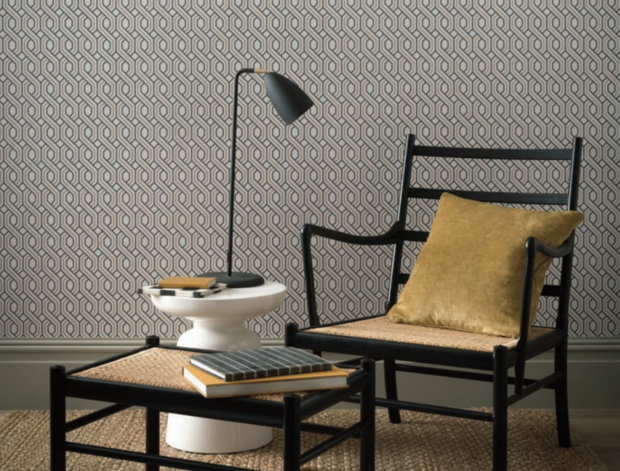 GP &amp; J Baker Boxwood Trellis Behang Signature Wallpapers