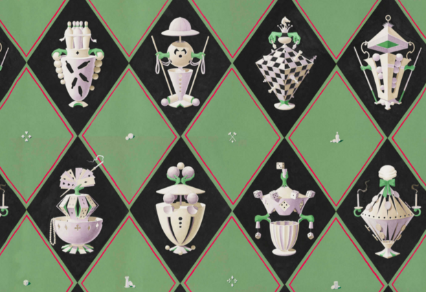 Pierre Frey Jeux de dupes Behang FP497003