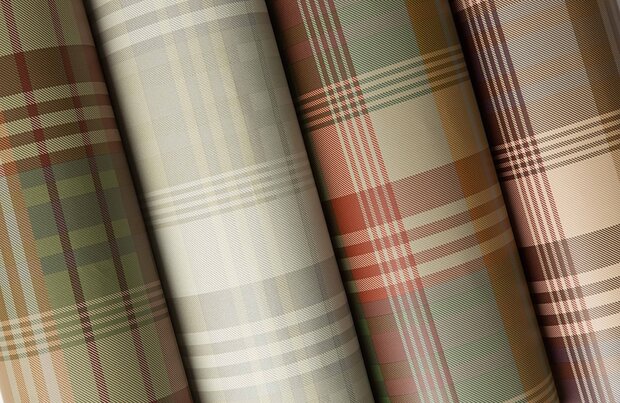 Mulberry Ancient Tartan Behang Bohemian Behang Collectie