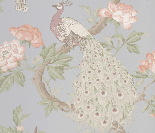Little Greene Pavona Behang Peacock National Trust Papers&nbsp;Pearle