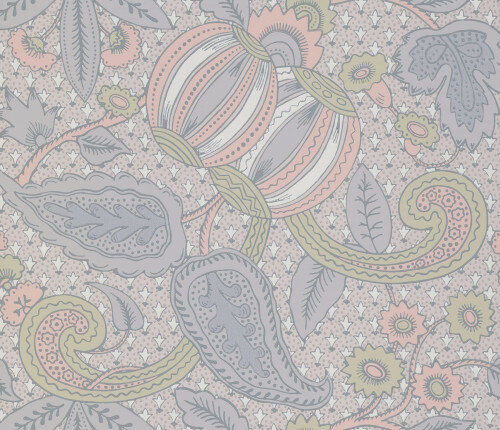 Little Greene Pomegranate Behang National Trust Papers&nbsp;Pastel