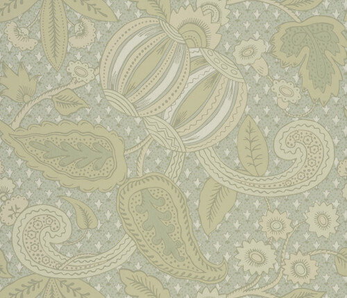Little Greene Pomegranate Behang National Trust Papers&nbsp;Green Scale