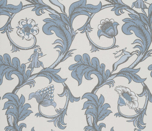 Little Greene Stag Trail Behang National Trust Papers Sky