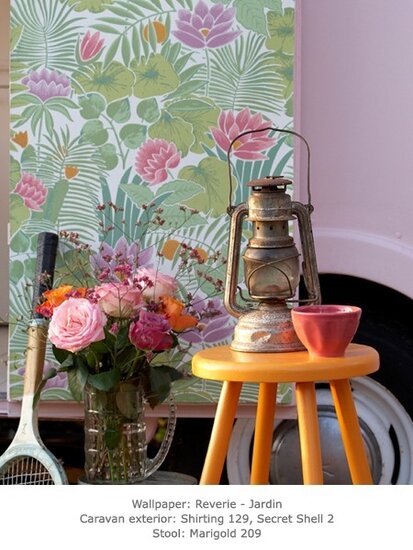 Behang Little Greene Reverie Jardin sfeer