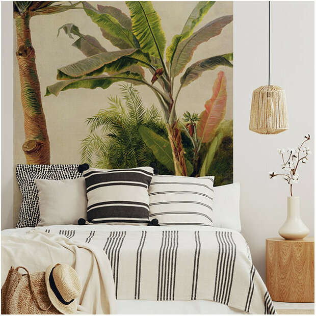 Les Dominotiers Banana Tree Behang