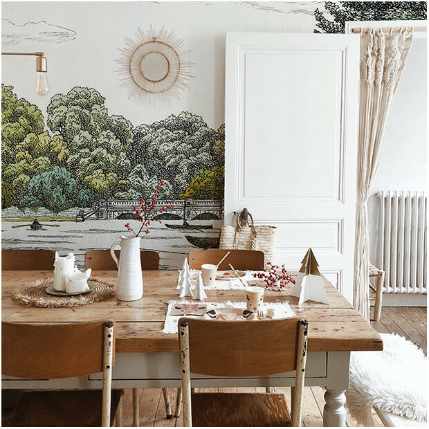 Les Dominotiers The Serpentine Behang