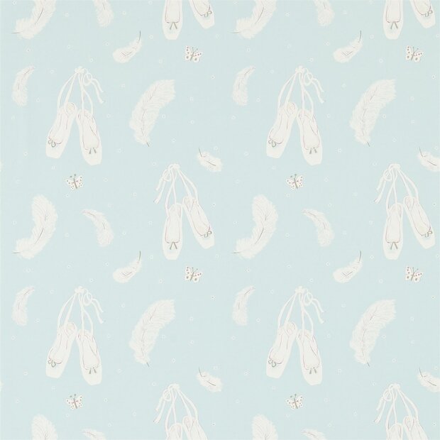 behang little sanderson Ballet Shoes blauw
