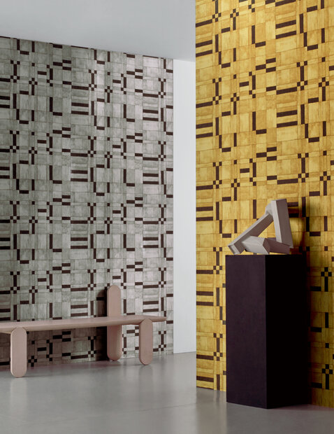 Aster&eacute; Jeu de Dame Behang 