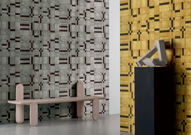 Aster&eacute; Jeu de Dame Behang 