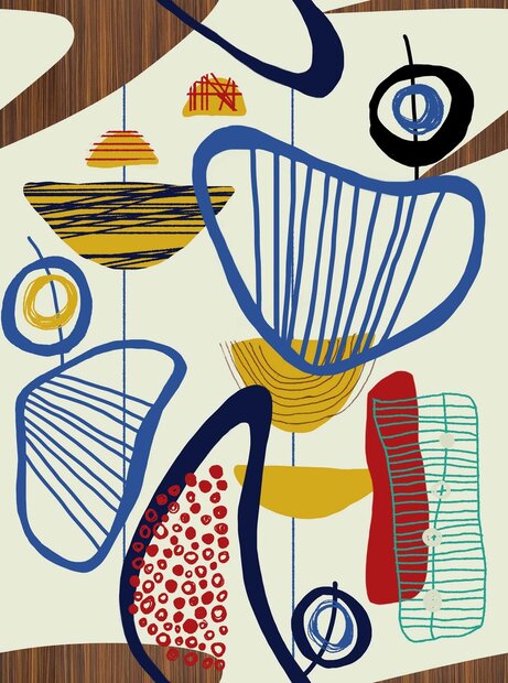 Mind the Gap Suspended Forms Behang