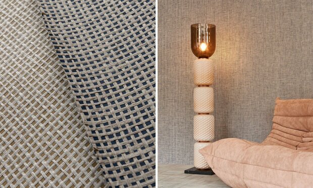 ARTE Waffle Weave Behang Brick Red - Icons Collectie