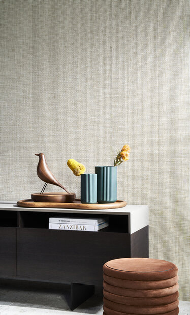 ARTE Waffle Weave Behang Brick Red - Icons Collectie