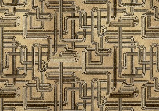 Coordonne Gatsby Behang Gold 9600800