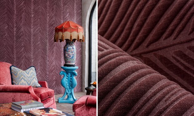 ARTE Palma Behang - Plum