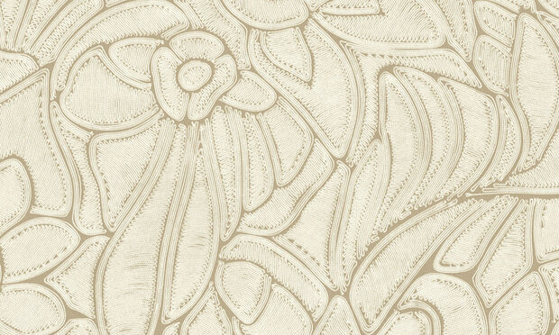 ARTE Flore Behang - Bone