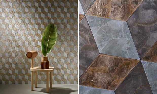 ARTE Cubic Behang - Burnt Sienna