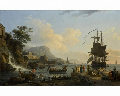 Papier De Paris Marine Au Soleil Coucant Behang