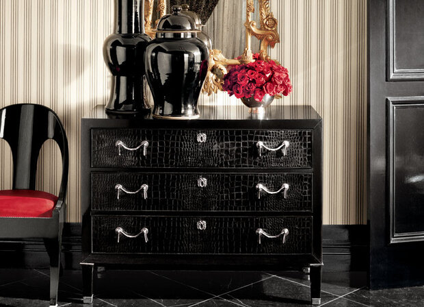 ralph lauren Palatine Stripe behang luxury by nature sfeer