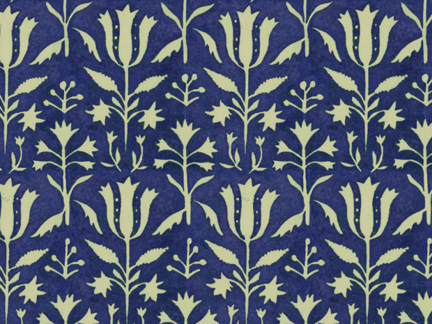 Mind the Gap Tulipan Behang - Indigo