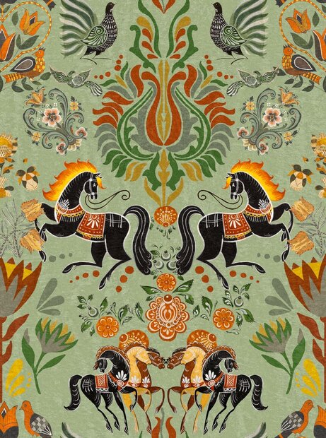 Mind the Gap The Folk Parade Behang