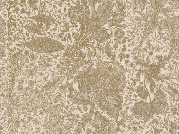 Mind the Gap Sarkozi Embroidery Behang - Taupe