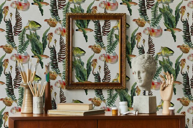 Coordonne Bank of Fish Behang 9500020