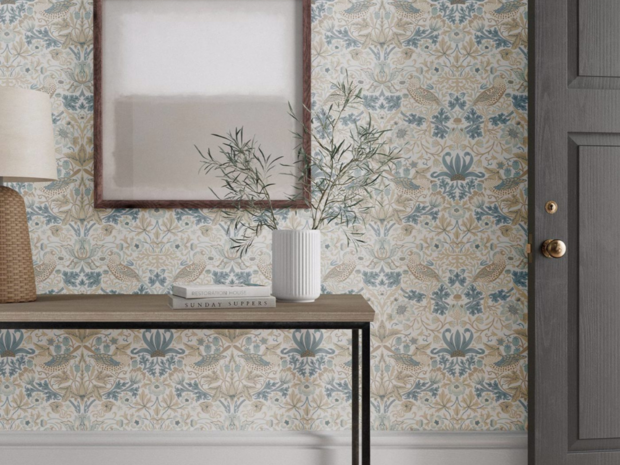 Morris Simply Strawberry Thief Behang