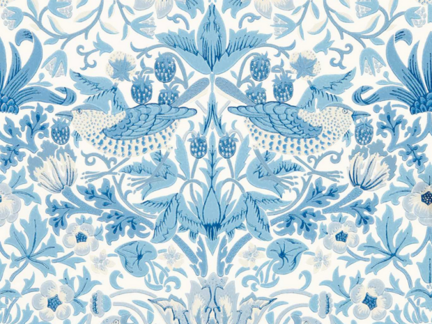 Morris Simply Strawberry Thief Behang 217058