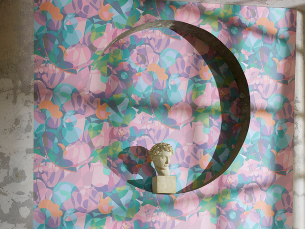 Pierre Frey Ken&#039;s Kaleidoscope Behang  FP801001