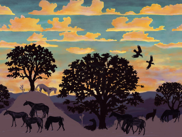 Pierre Frey Sheltering Sky Behang  FP806001