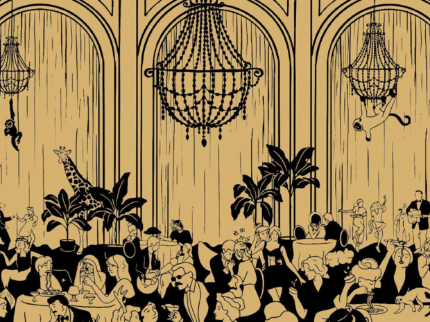 Pierre Frey Surrealist Banquet Behang  FP797001