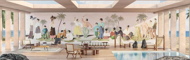 ELITIS Un Beau Dimanche Behang DM_906_01