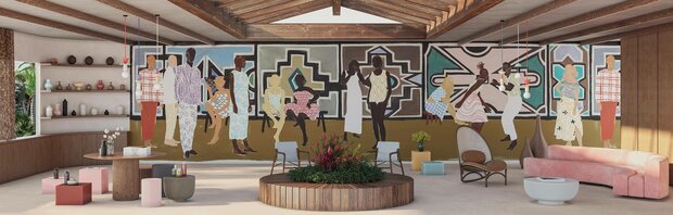 ELITIS Ndebele Behang DM_904_01