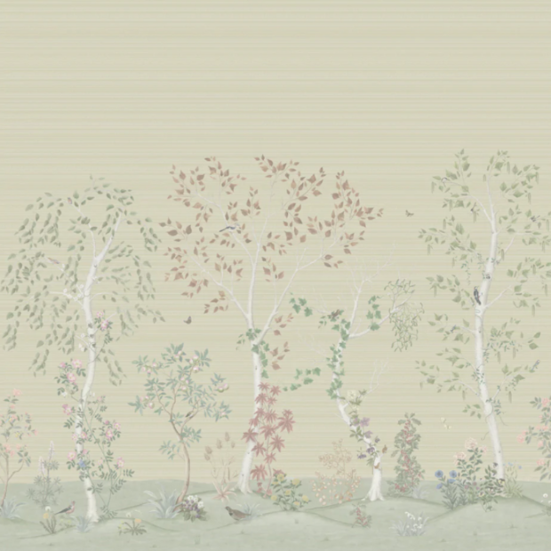 Cole and Son Seasonal Woods Grasscloth Behang 120/6019G