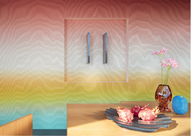 ELITIS Bleu comme une rose Behang RM_1029_01