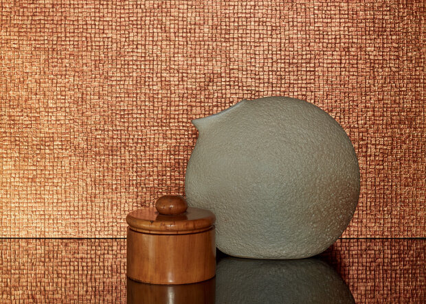 ELITIS Nacres Metal Behang  sfeer