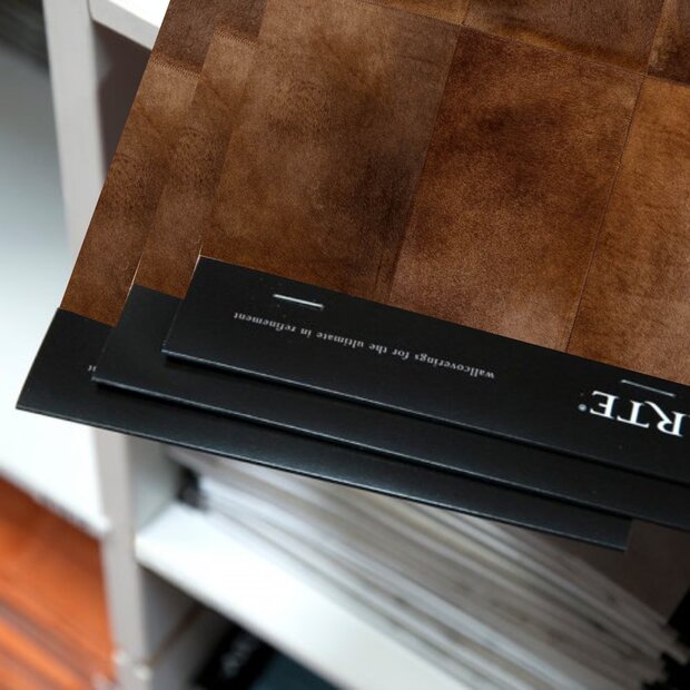 ARTE Vacht / Leer Behang Staal