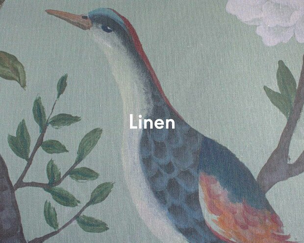 Coordonne Edo Aqua Behang - Linnen A00310